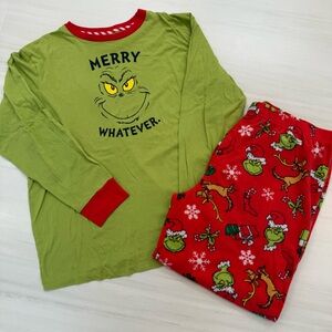 Men’s Grinch Christmas Pajamas, 2X